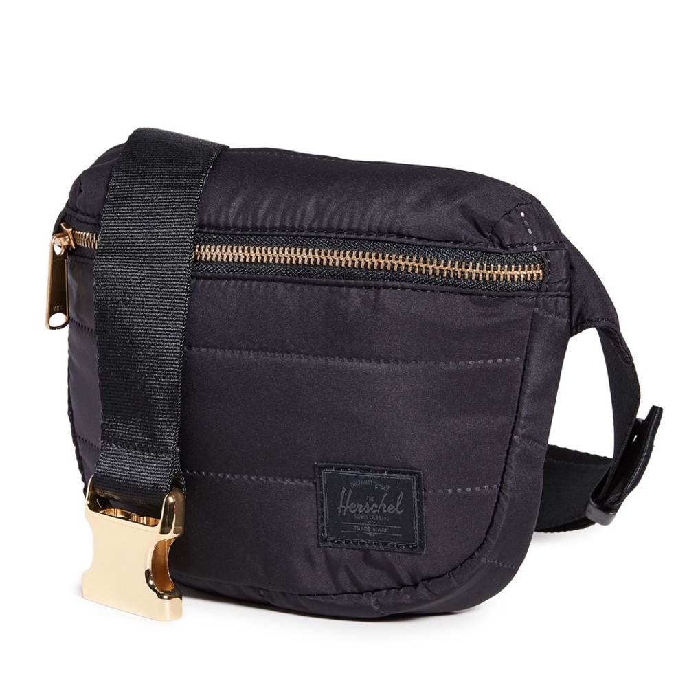 Herschel Fifteen Quilted Belt Bag with Gold Buckle (NWT)